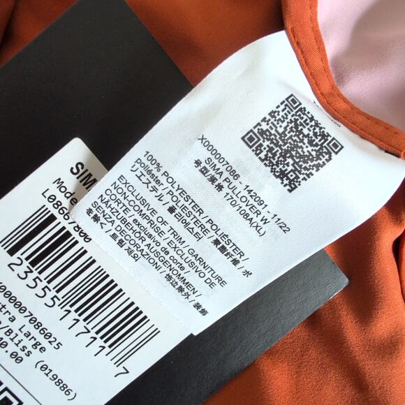 NWT Arc'teryx Sima Pullover Hoodie Jacket Women's‎ XL Orange Pink Hiking RARE - Picture 9 of 13